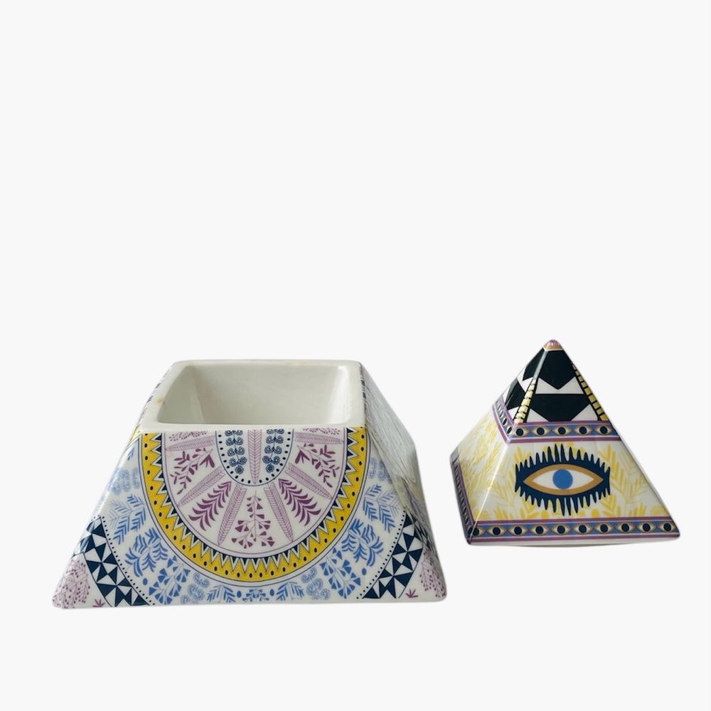 Anthropologies Mara Hoffman Ceramic Candle Holder Eye-catching Home Decor - Picture 6 of 13
